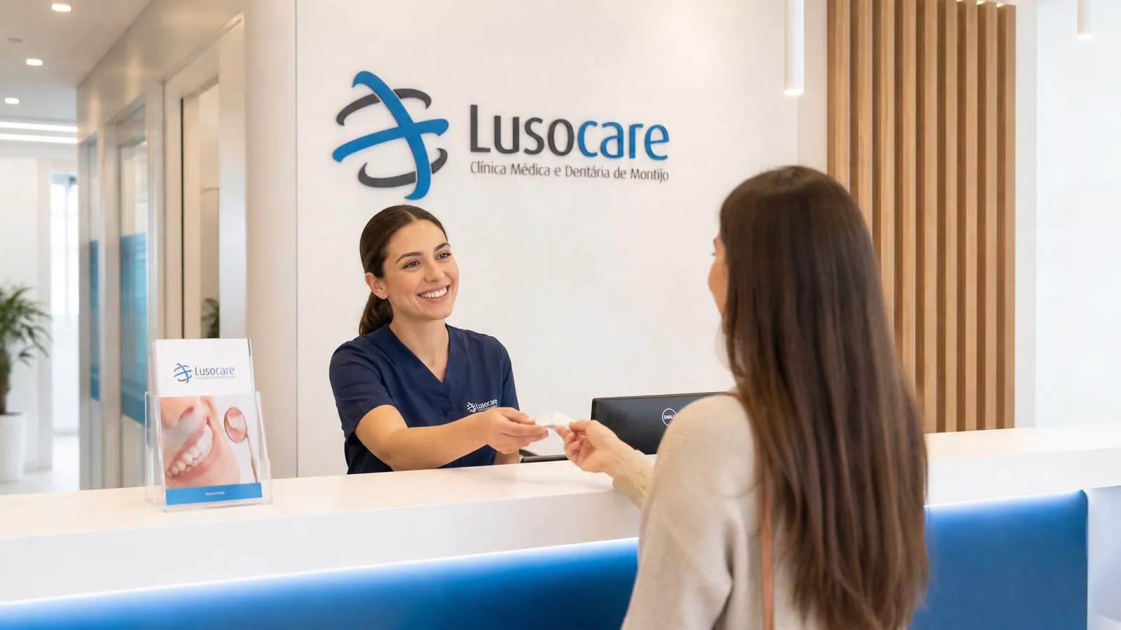Acolhimento na receção da Lusocare